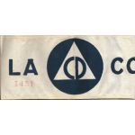 WWII - Late 1940's Numbered Los Angeles County Civil Defense Armband