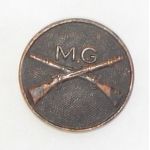 WWI Machine Gun Infantry Enlisted Collar Disc