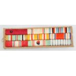 1950's Japanese Made US Navy Nine Place Raw Silk Ribbon Bar