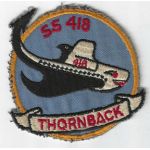 1950's US Navy SS-418 USS Thornback Submarine Patch