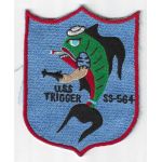 1960's US Navy USS Trigger SS-564 Submarine Patch