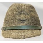 WWII Japanese Home Front Fuzzy Wool Green Field Cap