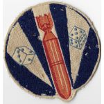 WWII 711st Bomb Squadron 447th Bomb Group 8th Air Force Chenille Squadron Patch
