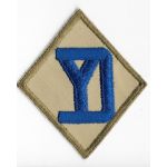 WWII 26th Division On Khaki Twill Patch