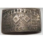 WWII US Navy Signalmen Luzon 1945 Philippine Made Belt Buckle