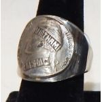 US Marine Corps Vietnam Trench Art Nickle Ring