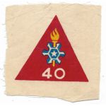 ARVN / South Vietnamese Army 40th Psychological Warfare Battalion Patch