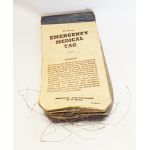US Navy 1944 Dated Emergency Medical Tag Book