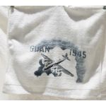 WWII AAF B-29 Guam Hand Painted / Stenciled Towel