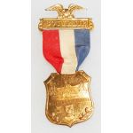 1908 Great White Fleet Adm Evans Souvenir Medal / Badge