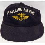 Vietnam Era 1st Marine Air Wing Japanese Made Wool Ball Cap