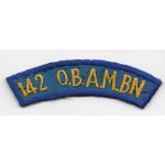 Occupation - Late 1940's 142nd OBAM Battalion Tab / Patch