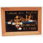 Vietnam Era 509th ASA / Radio Research Unit Every Man A Tiger Velvet Painting