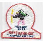 Vietnam 98th Transportation Detachment CARRYING THE LOAD 1961-1962 Pocket Patch