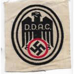 WWII German DDAC Automobile Club Pennant / Shirt Patch