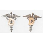 WWI Dental Medical Officers Collar Device Set