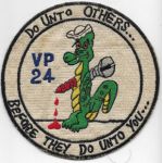 1960's US Navy VP-24 DO UNTO OTHERS... Squadron Patch
