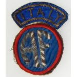 WWII Italian Made Allied Forces Italy Bullion Patch Set