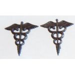 WWI Army Medical Corps Officers Collar Device Set