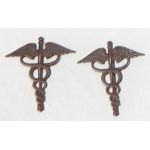 WWI Medical Corps Officers Collar Device Set