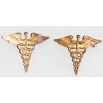 1930's-WWII Army Medical Corps Officers Collar Device Set