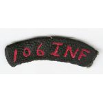 WWII Occupation - Late 40's 106th Infantry  Tab / Patch