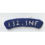 WWII Occupation - Late 40's 132nd Infantry  Tab / Patch