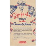 WWII Kress Department Store Home Front Pamphlet On Gifts For That Man In The Armed Forces