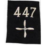 WWI 447th Aero Squadron Enlisted Patch.