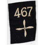 WWI 467th Aero Squadron Enlisted Patch