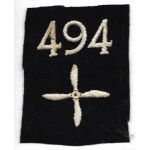 WWI 494th Aero Squadron Enlisted Patch