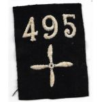 WWI 495th Aero Squadron Enlisted Patch