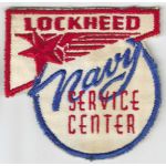 WWII Lockheed Navy Service Center Tech Rep Type Patch