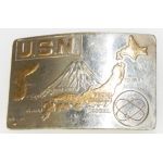 Vietnam Era US Navy Electronic Specialists  Japan Belt Buckle