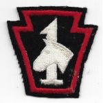 WWII  1st Mounted Regiment Pennsylvania State Guard Patch