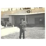 ARVN / South Vietnamese Army 2nd Logistical Command Soldier In Front Of Unit Building Photo