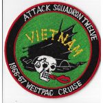 Vietnam US Navy ATKRON / VA-12 Vietnam WESTPAC 1966-67 Squadron Patch