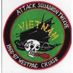 Vietnam US Navy ATKRON / VA-12 Vietnam WESTPAC 1966-67 Squadron Patch