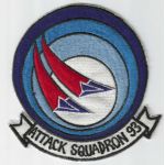 Vietnam US Navy VA / Attack Squadron 93 Japanese Made Squadron Patch