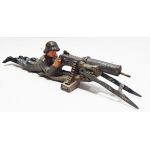 1930's era German Machine Gunner composition figure made by Lineol