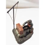 1930's era German communications troop composition figure made by Lineol