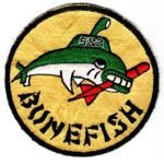 1960's US Navy SS-532 USS Bonefish  Japanese Made Submarine Patch