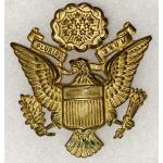 WWII Or Before Gaunt Made US Army Officers Cap Badge