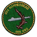 1960's-70's US Navy USS Hammerhead SSN-663 Submarine Patch