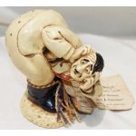 WWII Home Front Anti-Axis Hitler Porky Tooth Pick Holder Ceramic Figure