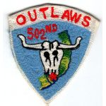 Early Vietnam 502nd Aviation OUTLAWS Pocket Patch