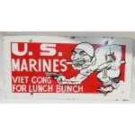 Vietnam Era US Marine Corps Roth Design Viet Cong For lunch License Plate