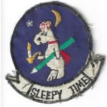Vietnam US Air Force 19th TASS Snoopy SLEEPY TIME Squadron Patch