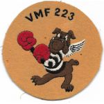 WWII US Marine Corps Australian Made VMF-223 Squadron Patch
