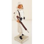 1930's era German mountain troop sentry composition figure made by Lineol